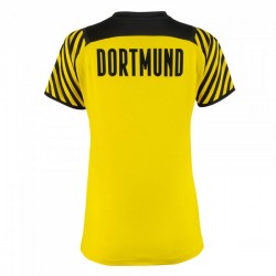 Camisola Borussia Dortmund Mulher Equipamento Primeiro 2021-2022 Manga Curta